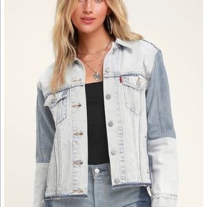 Levi’s Ex-boyfriend Color block trucker jacket!